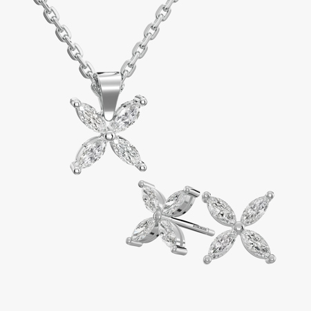 Roshan Marquise Jewelry Half Set
